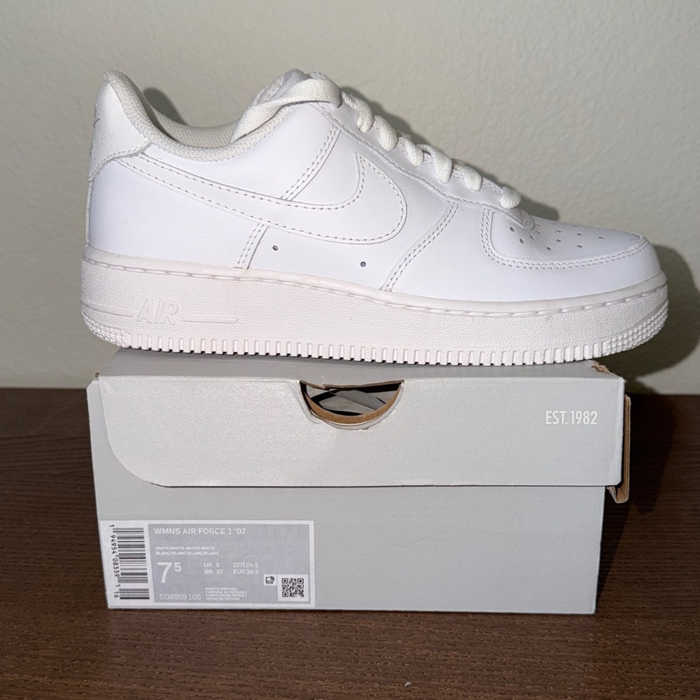 Nike Air Force 1 White Athletic Shoes